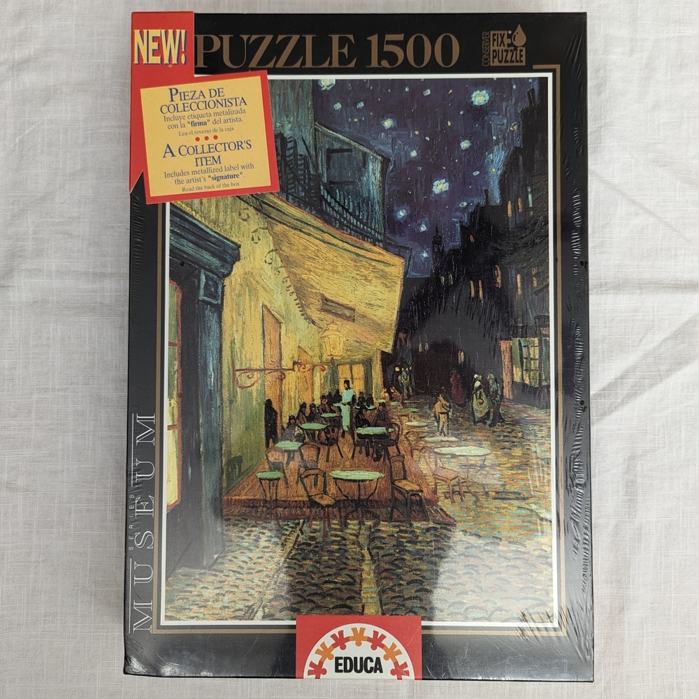 Educa Vincent Van Gogh Exterior of Cafe Arles Puzzle 1500 Pieces Museum Series